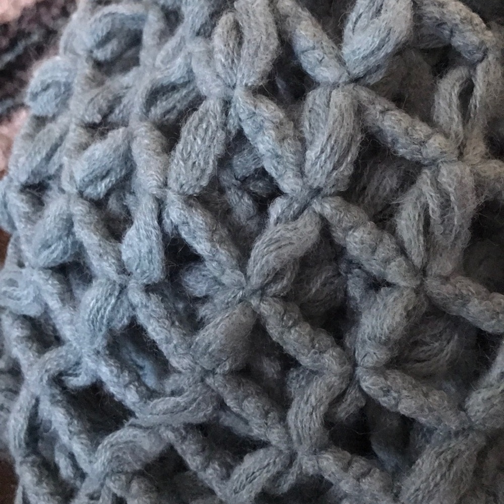 NEW Turquoise Net Infinity Scarf - Picture 4 of 4